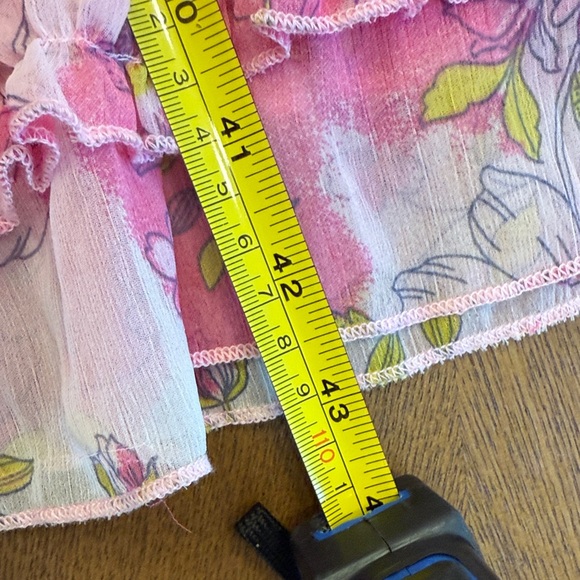 Free People Pink Floral Chemise - Picture 7 of 7